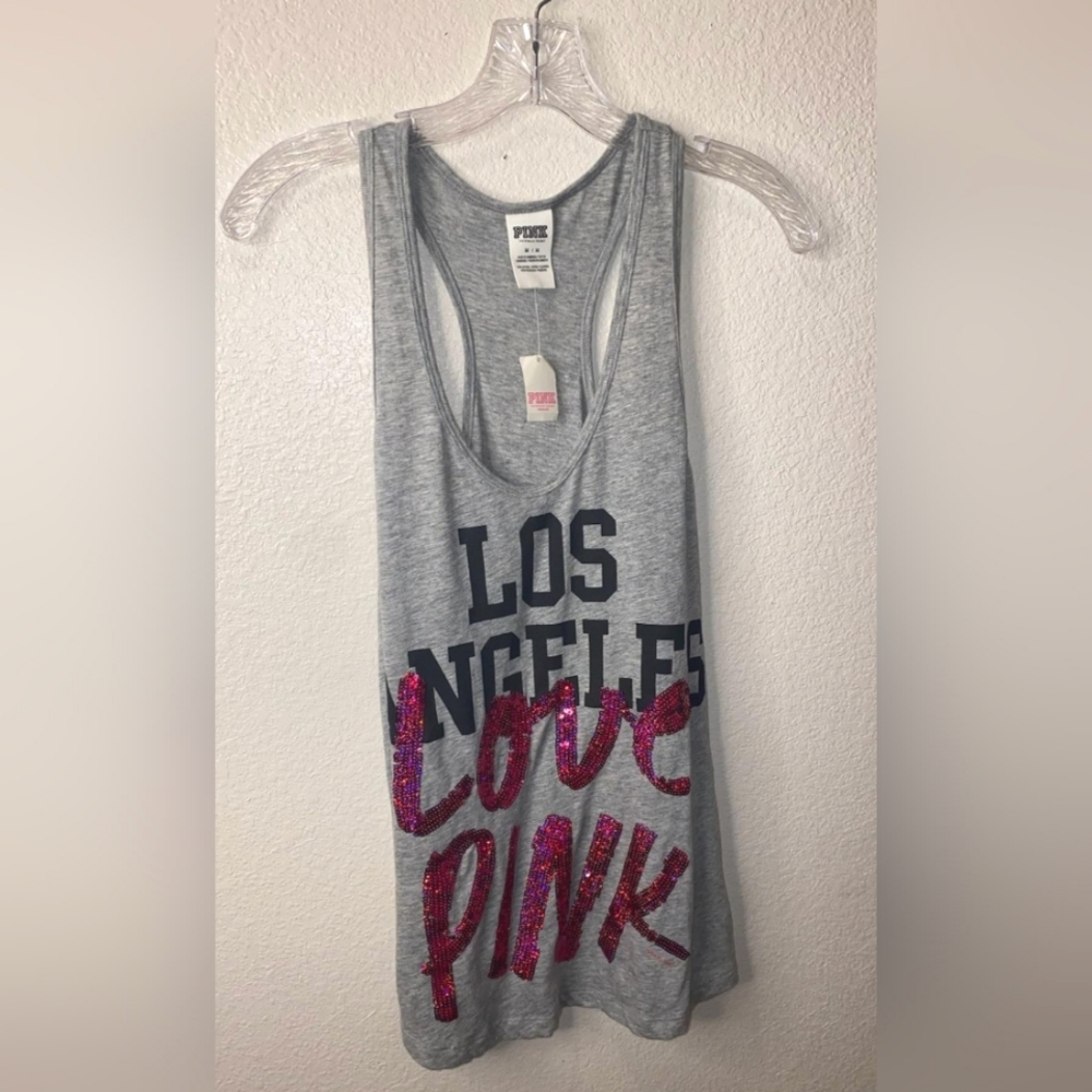 Victoria's Secret Pink LosAngeles Racer Back Tank Top